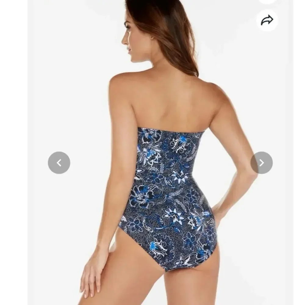 Miraclesuit 16 Long Torso Avanti One Piece Provenace D'ur Strapless Resortwear